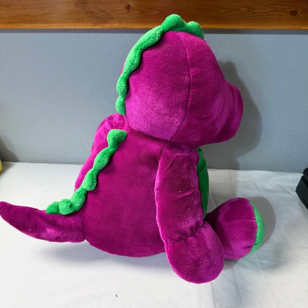 Vintage Barney The Dinosaur Plush Toy Stuffed Animal‎ 1988 Purple Green 20